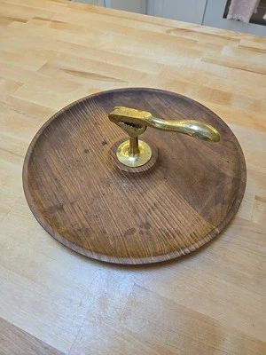 Mid Century Ernest Sohn Danish Genuine Walnut Brass Nut Cracker Vintage - Image 1 of 4