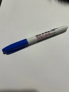 *RARE* SANFORD VIS A VIS BLUE PERMANENT MARKER SHAPIE FINE POINT AUTOGRAPH PEN - Picture 1 of 7