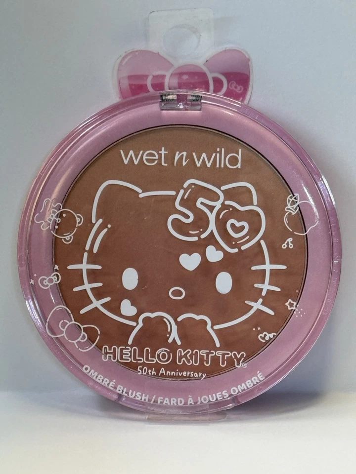 Polvo de ajuste Wet N Wild Hello Kitty OMBRE BLUSH 50 aniversario SELLADO NUEVO Foto 1 de 1