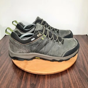 Teva Arrowood Riva Mens 13 Shoes Olive Green Waterproof Leather Hiking Sneakers - Picture 1 of 10
