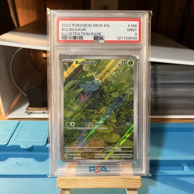 BULBASAUR #166 ILLUSTRATION RARE 2023 POKEMON MEW EN SCARLET & VIOLET 151 PSA 9 - Image 1 of 2