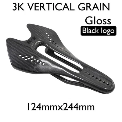 Cojín de asiento integrado de fibra de carbono mate/brillante 3K para bicicletas de montaña/carretera Foto 1 de 4