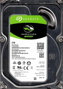 ST2000DM006,  2DM164-302,   CC26,  TK,  SEAGATE 2TB  AUG  2018, Z4ZC - Picture 1 of 1