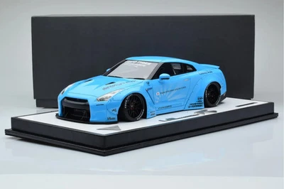 1/18 Make Up Nissan GTR R35 LB Works Duck Tail Pearl Light Blue Ltd 70 pcs - Image 1 of 3
