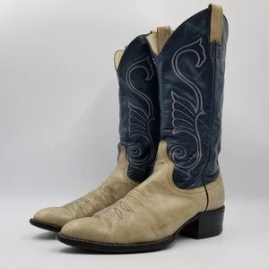 Vintage 1981 Morgan Damen Leder Stiefel Larry Mahan Cowboystiefel Größe 10,5 B - Bild 1 von 20