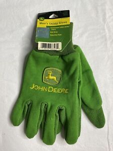 New with Tag John Deere Jersey Dot Work Gloves Large JD8323A Cotton PVC