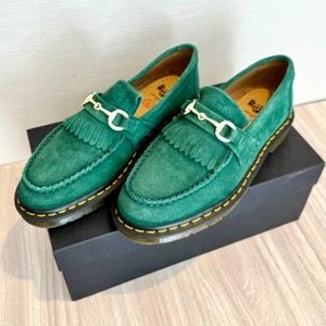 Dr. Martens × UNITED ARROWS & SONS Suede Bit Loafers Green Men US 8 - Picture 1 of 9