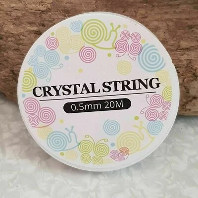 Approx 18 - 20m of Crystal String 0.5mm Elasticated Beading Thread - Image 1 of 2