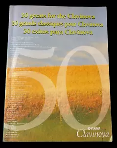 Yamaha 50 Greats for the Clavinova Piano Classics Sheet Music 1999 1st Edition - Picture 1 of 10