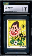 1973 LEV YASHIN PANINI OK VIP #168 (CSG 5) USSR GOALKEPPER BUFFON KHAN BANKS