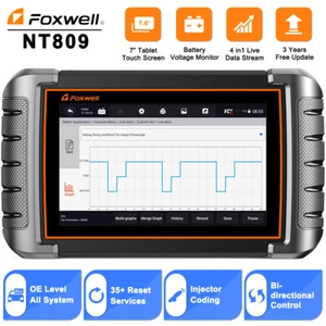 Foxwell NT809 Auto Diagnostic Tool All System ABS SRS TPMS DPF IMMO OBD2 Scanner - Picture 1 of 14