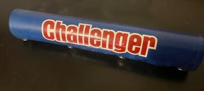 VINTAGE BLUE DORCY HUFFY CHALLENGER DG MX SNAP ON BMX Straight  vinyl FRAME PAD - Image 1 of 4