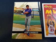 Jose Canseco Texas Rangers Ballstreet 1992 V2 #10 OVERSIZE RARE Oddball
