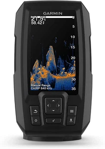 Paleta transductor de sonar buscador de peces de 4" color Garmin Striker Vivid 4Cv fácil de usar - Imagen 1 de 6