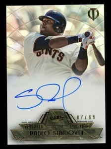 2014 Topps Tribute To The Pastime Auto Pablo Sandoval Giants #/99 