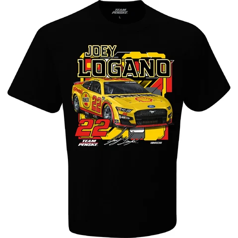 Joey Logano 2023 Shell Pennzoil Draft T-Shirt Black Cover