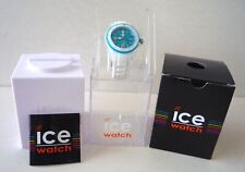 ICE (£89.95) White Silicone Strap Turquoise Watch SI.WT.U.S.11 -Brand New in Box