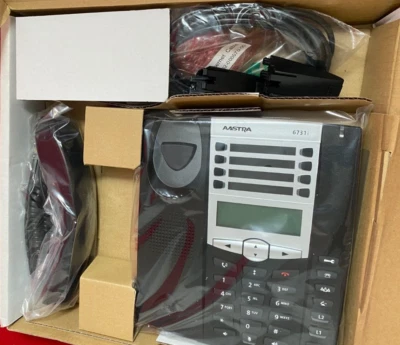 Aastra 6731i VoIP SIP Business Office Telephone A6731-0131-10-55 - Image 1 of 3