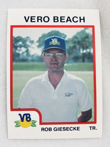 1987 Vero Beach Dodgers-Minor League Baseball ProCard#1747-Rob Giesecke