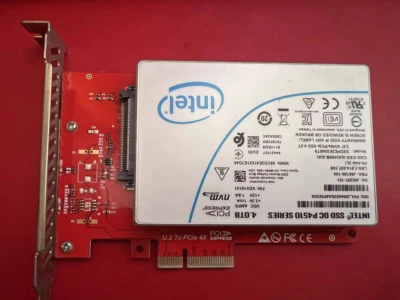 Intel D P4510 4TB, 2.5" Internal Solid State Drive (SSDPE2KX040T8) FEDEX SHIP - Image 1 of 4