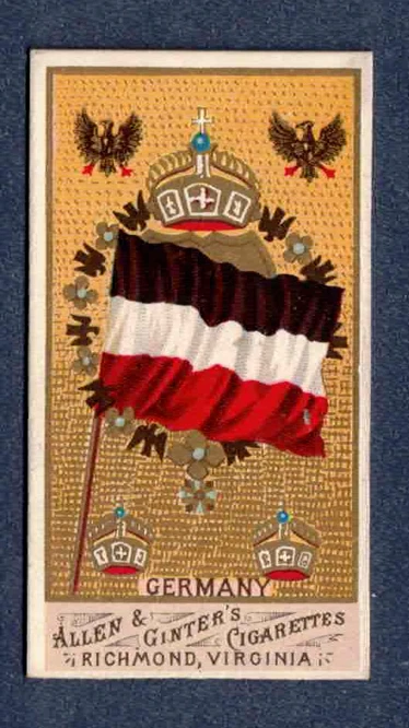 GERMANY 1887 N9 Allen & Ginter Flags Of All Nations (NON-FLARED A)