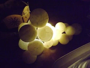 Huge Vtg 50s Translucent Italian Alabaster Stone Marble Grapes on Driftwood MCM - Picture 1 of 11