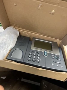Cisco IP Phone 7942 - 7942g IP VoIP Telephone Phone - Gray - Picture 1 of 7