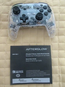 NINTENDO SWITCH AFTERGLOW CONTROLLER CLEAR HOUSING + INSTRUCTIONS - Picture 1 of 6