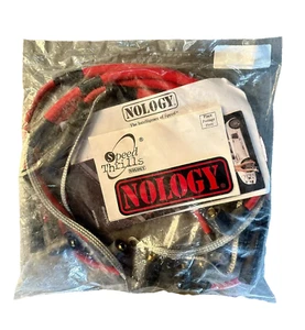 Nology Hotwires Spark Plug Wires Ground Sys For NISSAN 1989-1990 240SX 2.4L RED - Picture 1 of 3