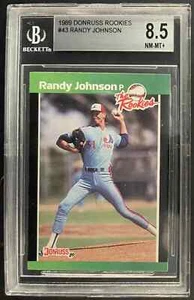 1989 Donruss The Rookies Box Set Randy Johnson #43 BGS 8.5 RC HOF - Picture 1 of 3