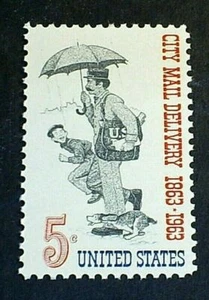 U.S. Scott 1238- City Mail Delivery, Letter Carrier- MNH OG F-VF 1963 - Picture 1 of 1