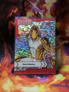 2022-23 2023 Upper Deck Marvel Anual Gold Goblin Silver Sparkle #35 Nuevo Casi Nuevo Difícil de Encontrar - Imagen 1 de 2