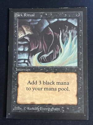 1x Dark Ritual International Edition Old School MP MTG Magic the Gathering x1 - Image 1 of 2
