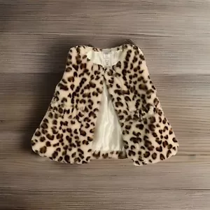 Little Me Leopard ärmellose Weste Kunstfell 18 Monate gebraucht - Bild 1 von 11