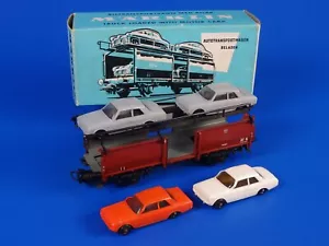 MARKLIN H0 - 4613 - TRUCK LOADED WITH MOTOR CARS FORD 17 M (75) / BOX - VG - Picture 1 of 6