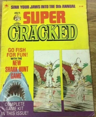 (1) SUPER CRACKED Magazine 1977 JAWS parody cover Lot 152 Foto 1 de 2