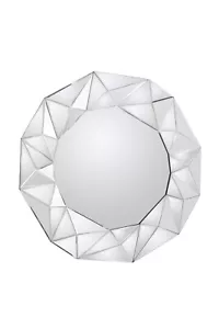 Toulouse Wall Mounted Circle Hanging Mirror Mantel Feature - Picture 1 of 6
