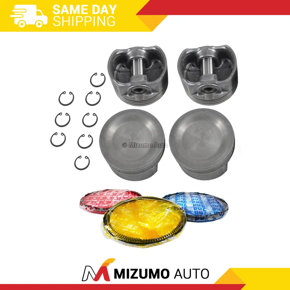 Поршни с кольцами подходят для 93-95 Volkswagen 2,0 л L4 SOHC 8 В - Изображение 1 из 3