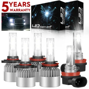 Kit de faros LED de haz alto bajo + faros antiniebla para Toyota Camry 2007-2014 - Imagen 1 de 14