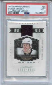 2010 Panini Dominion Sidney Crosby All Decade Jersey /99 PSA 9 MINT - Picture 1 of 2