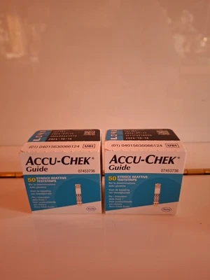 Accu-Chek Guide Blutzuckerteststreifen 2 x 50 Stück MHD 15.07.2026 - Bild 1 von 4