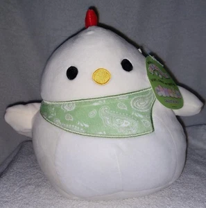 Squishmallows Todd das Huhn trägt ein Bandana 8 Zoll Neu - Bild 1 von 2