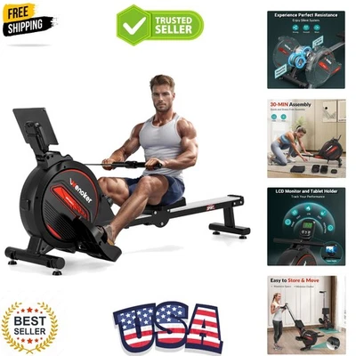 Máquina Remo Magnética Compacta, Capacidad 350 LB, Silenciosa con Monitor LCD y Pestaña... Foto 1 de 4