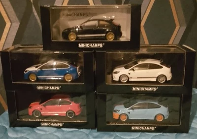 Minichamps Ford Focus RS le Mans Edition 1/43 Scale Model Car Set Of 5 All Mint - Image 1 of 4