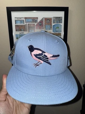 Hatclub Exclusive Cotton Candy Orioles, New Era Hat Size 7 1/2, Very Used - Image 1 of 4