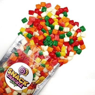 SNACK CRACKLE SHOP Chiclet Gum, Gumball Machine Refill, Bulk Size Bags