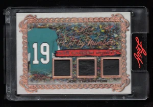 2022 Leaf Art of Hockey Paint by Numbers Triple Jersey PBN-17 Joe Thornton 43/45 - Picture 1 of 2