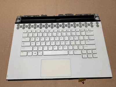 OEM Dell Alienware M15 R3 Apoyamanos EE. UU. Teclado Retroiluminado Panel Táctil Blanco CX9G8 B Foto 1 de 4
