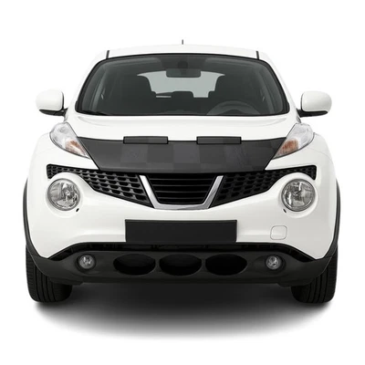 Car Bonnet Mask Hood Bra for Nissan Juke 2011-2017 Black Chequered 1 Pc - Изображение 1 из 4