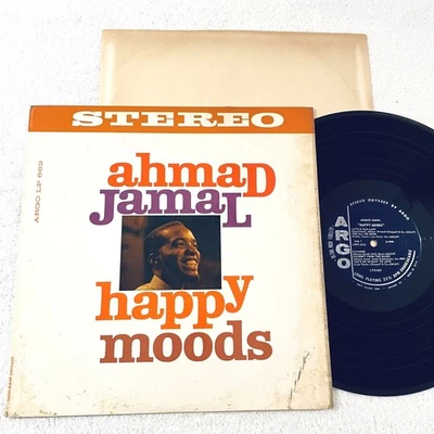 Ahmad Jamal "Happy Moods" 1960 Jazz LP, VG, Deep Groove, On Argo, Mono, Vinyl - Image 1 of 2